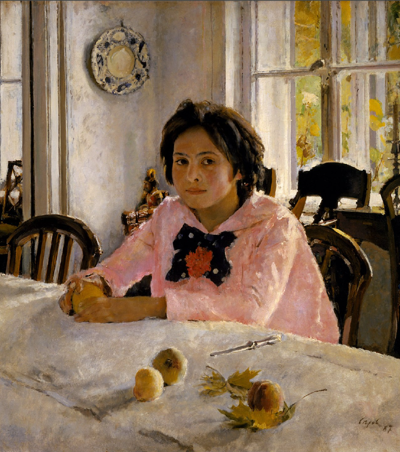 Walentin Alexandrowitsch Serow, Girl with Peaches, 1887