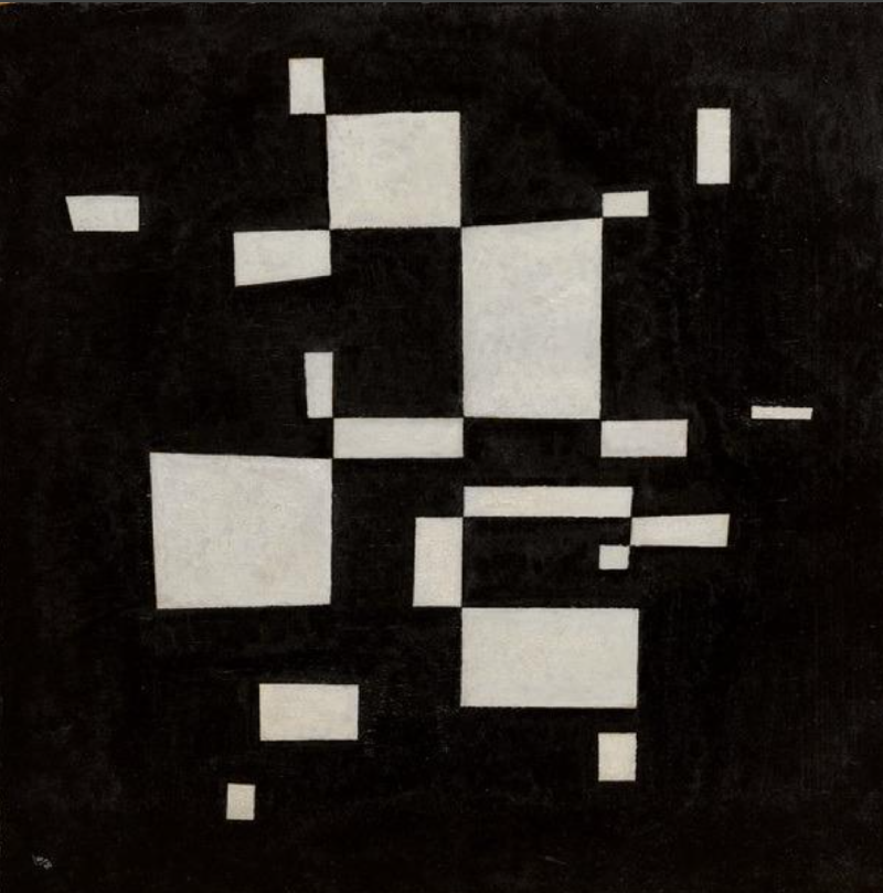Wassily Kandinsky, White on Black, 1930