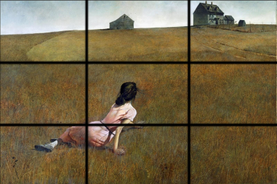 Modified painting - Andrew Wyeth, Cristina’s world, 1948